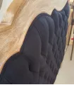 Cabecero de cama rústico ondulado