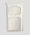 Espejo de madera blanco
