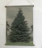 Mural impreso árbol de Navidad vilmupa