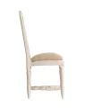 Clásica silla provenzal de acabado escayola blanca
