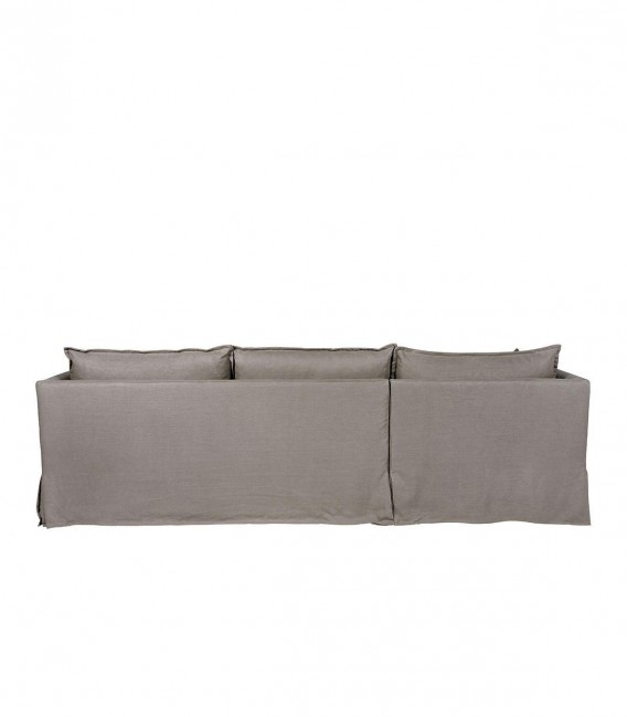 Sofá esquinera funda lino color gris