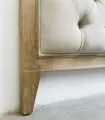 Cabecero de lino natural tapizado