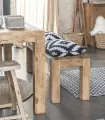 Mesa industrial de madera reciclada de olmo 