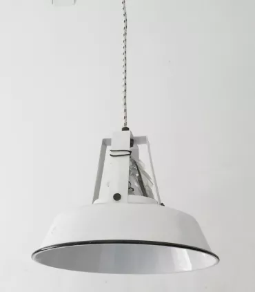 Lámpara industrial blanca
