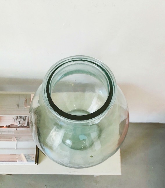 Gran jarrón Bola de vidrio reciclado