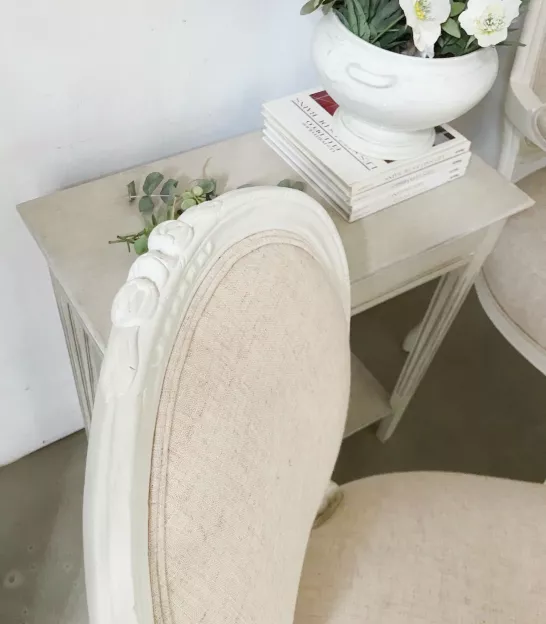 silla francesa tapizada