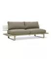 Sofa exterior aluminio oliva