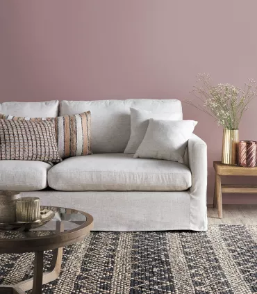 Cómodo sofá francés tapizado con lino (+ colores)