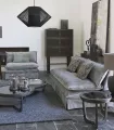 Sofa doble desenfundable terciopelo gris