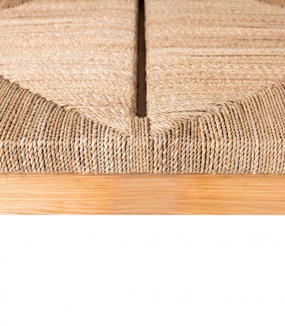 Sofa roble tejido con fibra natural