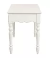 Clásica mesa escritorio blanca con cajones