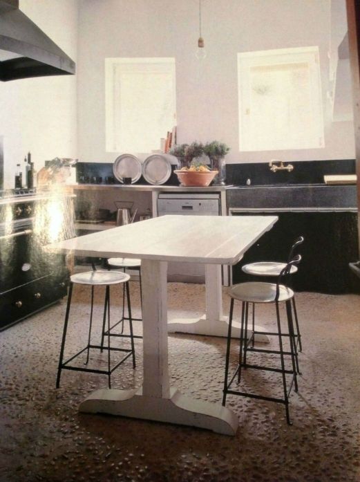 mesa cocina blanca