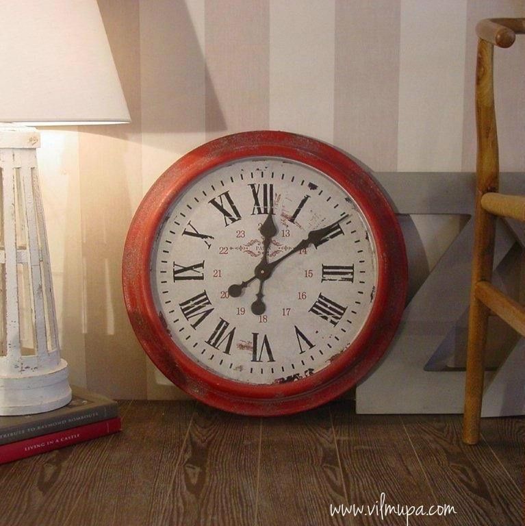 más y más Oh Etapa vilmupa-Relojes de pared de estilo vintage